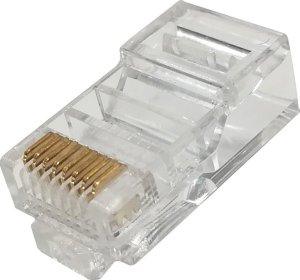 NetRack Wtyk RJ45 UTP kat. 5e, drut, Netrack, przelotowy (100 szt) 1