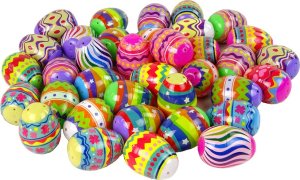 LeanToys Jajko Niespodzianka Pisanki Wielkanocne Zabawki Squishy 36szt. 2