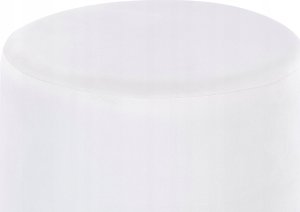 Beliani Puf welurowy ⌀ 39 cm biały SOPHIA 3