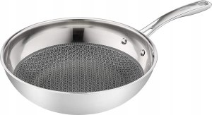 Patelnia Tefal Tefal wok pan Eternal Mesh 28cm Inox/black 1