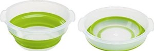 Jata BASIC składana wirówka do sałaty, miska (zielona/przezroczysta) 12