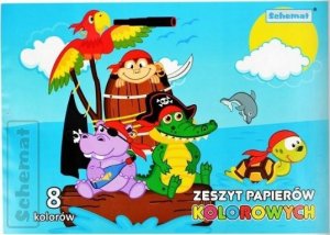 Teka Zeszyt papierów kolorowych A5/8K (20szt) 1