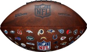 Wilson Wilson NFL JR Throwback FB 32 Team Logo Ball WTF1534XBNFL Brązowe 7 2