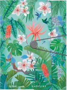 Piórnik Herlitz Herlitz Gummizugmappe PP A4 Ladylike Jungle 2