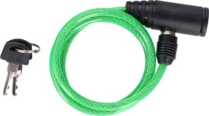 Dunlop ZAPIĘCIE ROWEROWE DUNLOP SPIRALNE NA KLUCZ 0,6x90CM ZIELONY 3