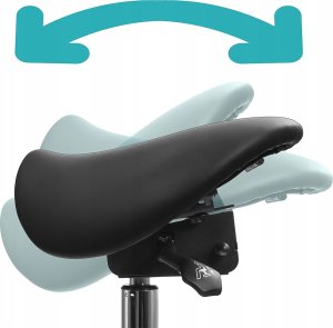 Spacetronik Ergonomiczny hoker regulowany siodło Spacetronik SELLA biały 2