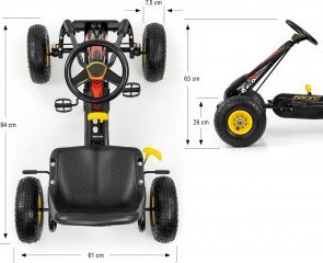 Milly Mally Milly Mally Gokart na pedały Thor Black 8