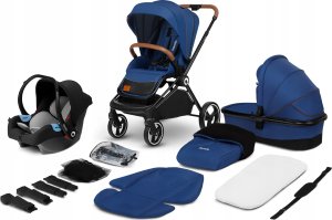 Wózek Lionelo Universalus vežimėlis Lionelo Mika 3in1, blue navy 1