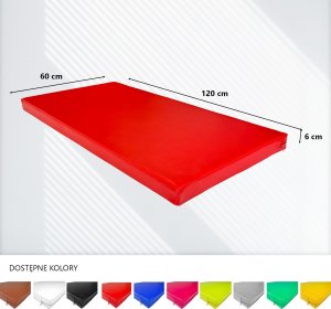 UnderFit Materac gimnastyczny UNDERFIT 120 x 60 x 6 cm twardy czerwony 5