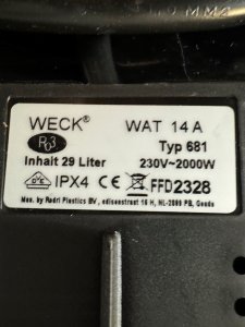 Jata WECK Preserving Cooker with Tap 5