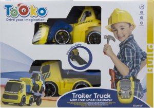 Teka Samochód ciężarowy z buldożerem 8