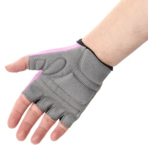 Meteor Rękawiczki rowerowe różowo-szare r. XS (24176) 3