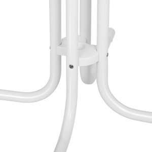 Royal Catering Stół stolik barowy okrągły wysoki składany śr. 70 cm wys. 110 cm biały Stół stolik barowy okrągły wysoki składany śr. 70 cm wys. 110 cm biały 5