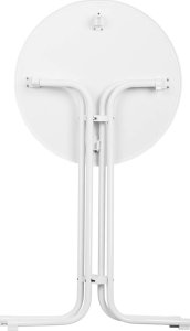 Royal Catering Stół stolik barowy okrągły wysoki składany śr. 70 cm wys. 110 cm biały Stół stolik barowy okrągły wysoki składany śr. 70 cm wys. 110 cm biały 6