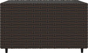 vidaXL 4-cz. zestaw wypoczynkowy do ogrodu, poduszki, brąz, polirattan 9