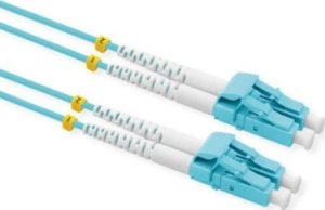 Triton VALUE kabel światłowodowy 50/125µm OM3, LC/LC, złącze Low-Loss, turkusowy, 0,5 m 1