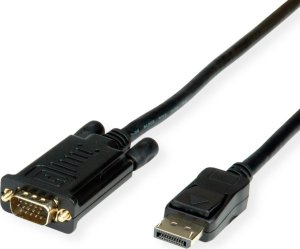 Roline Kabel ROLINE DisplayPort VGA, DP M - VGA M, czarny, 5 m 1