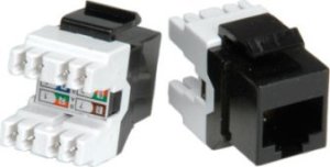 Roline ROLINE Cat.5e (klasa D) Keystone, RJ45, nieekranowany, czarny 1