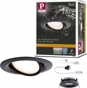Paulmann Oprawa do wbudowania  NOVA LED PLUS DIM wychylna GU10 max.35W 93mm IP65 230V  czarny matowy / aluminum 3