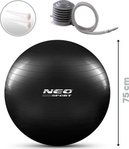 Triton Piłka do ćwiczeń 75 cm NS-952 czarna 7