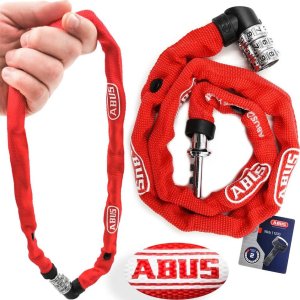 Abus Zapięcie ABUS Web 1200 na szyfr, łańcuch 60 cm, czerwone. 1