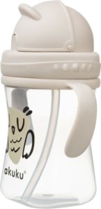 Akuku A0204 BIDON Z CHOWANĄ SŁOMKĄ SOWA 2