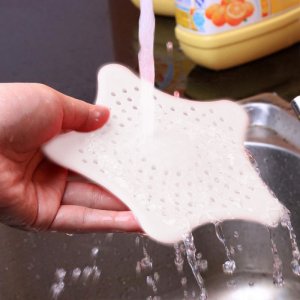 Retoo SITKO SILIKONOWE ZLEWU WANNY UMYWALKI FILTR ODPŁYW BIAŁY 13