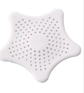 Retoo SITKO SILIKONOWE ZLEWU WANNY UMYWALKI FILTR ODPŁYW BIAŁY 2