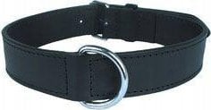 Zolux LEATHER LINED COLLAR 80MM BLK 1