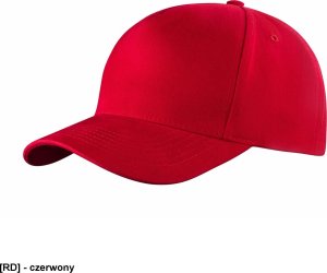 JHK CZA5P - Czapka 5 panelowa zamszowana - czerwony - Uni 2