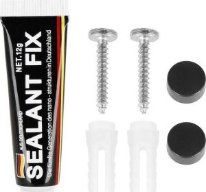 Springos Wieszak łazienkowy ścienny z 5 haczykami do przedpokoju, kuchni aluminiowy czarny UNIWERSALNY 3