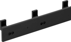 Springos Wieszak łazienkowy ścienny z 5 haczykami do przedpokoju, kuchni aluminiowy czarny UNIWERSALNY 7