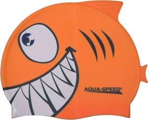 Aqua-Speed Czepek pływacki Shark 75 pomarańczowy (49450) 1