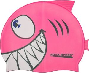 Aqua-Speed Czepek Shark 03 różowy (49053) 1