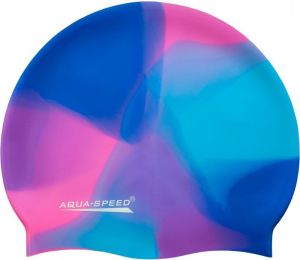 Aqua-Speed Czepek pływacki Silikon Bunt granatowo-różowy (49500) 1