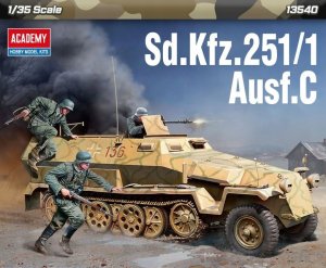 Academy Model plastikowy Pojazd opancerzony SD.Kfz.251/1 Ausf.C 1/35 1