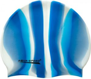 Aqua-Speed Czepek Silikon Bunt niebiesko-biały (48984) 1