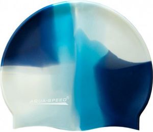 Aqua-Speed Czepek Silikonowy Bunt granatowo-biały (49283) 1