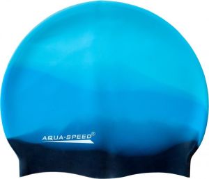 Aqua-Speed Czepek pływacki Silikonowy Bunt błękitno-granatowo-czarny (48951) 1