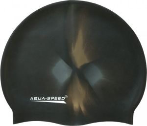 Aqua-Speed Czepek pływacki Silikon Bunt czarno-złoto-srebrny (48949) 1