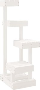 vidaXL vidaXL Drzewko dla kota, białe, 45,5x49x103 cm, lite drewno sosnowe 2