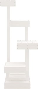 vidaXL vidaXL Drzewko dla kota, białe, 45,5x49x103 cm, lite drewno sosnowe 4