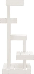 vidaXL vidaXL Drzewko dla kota, białe, 45,5x49x103 cm, lite drewno sosnowe 5