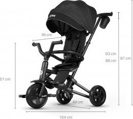 Qplay Qplay Rowerek Trójkołowy Nova Niello Black 2