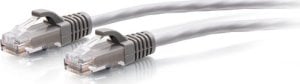 C2G C2G 1ft (0.3m) Cat6a Snagless Unshielded (UTP) Slim Ethernet Network Patch Cable - Gray - Patch-Kabel - RJ-45 (M) zu RJ-45 (M) - 30 cm - 4.8 mm - UTP - CAT 6a - geformt, ohne Haken - Grau 1