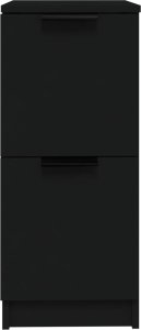 vidaXL Szafki, 2 szt., czarne, 30x30x70 cm, materiał drewnopochodny 6