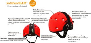 Safehead Kask ochronny do nauki chodzenia 7-24msc SAFEHEAD 5