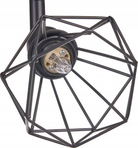 Lampa sufitowa Beliani Lampa spot 4-punktowa metalowa czarna ERMA 5