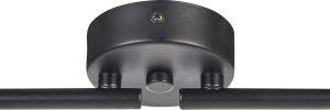 Lampa sufitowa Beliani Lampa spot 4-punktowa metalowa czarna ERMA 6