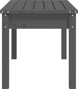 vidaXL vidaXL Ławka ogrodowa, szara, 80x44x45 cm, lite drewno sosnowe 5